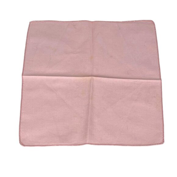 Vintage Set of 4 Pink Linen Cocktail Luncheon Napkins - Picture 5 of 8